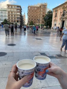 horchata and faltons traditional valencian drink